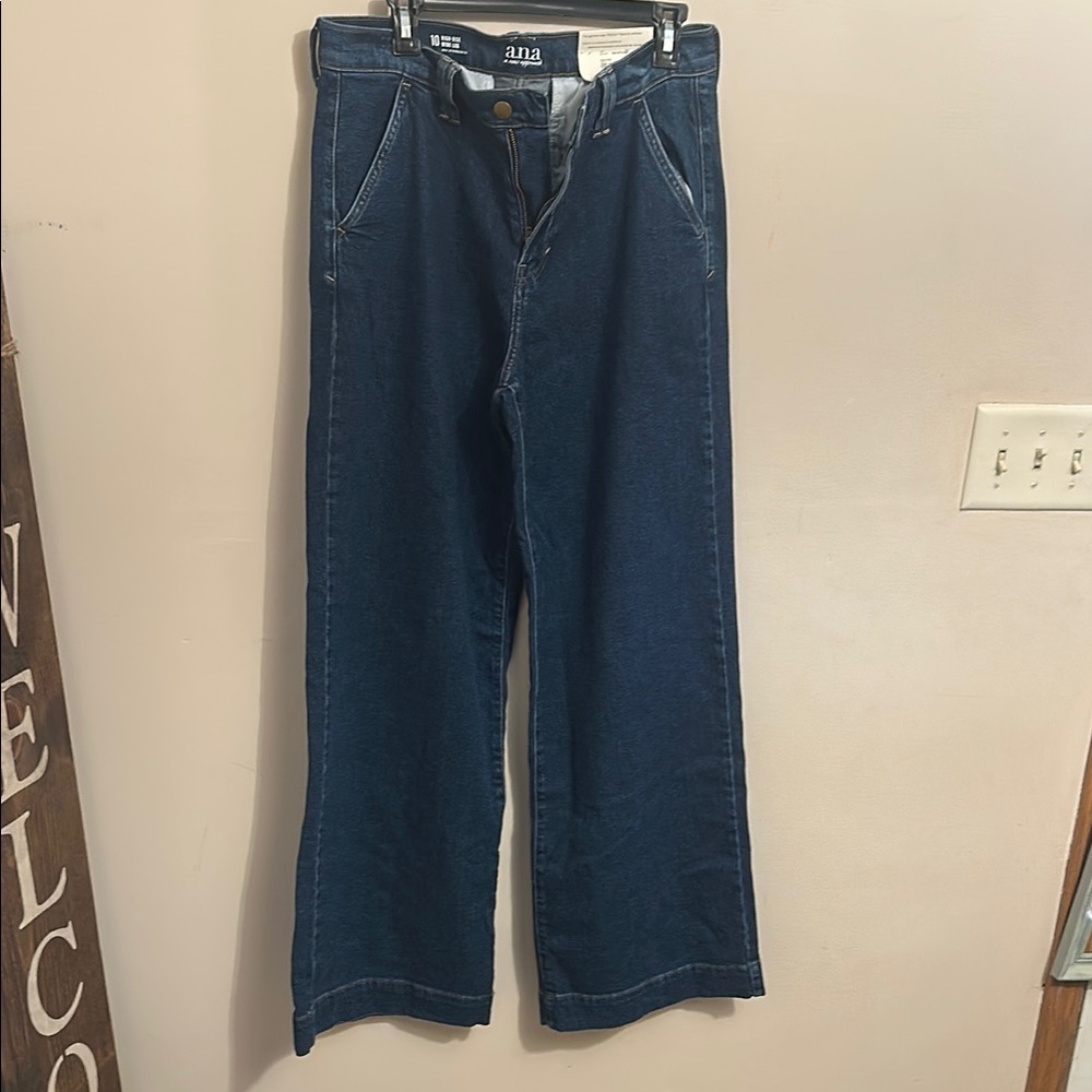 a.n.a. High rise wide leg jeans